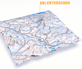 3d view of Qal‘eh-ye Rasheh