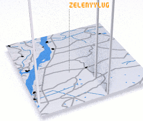 3d view of Zelënyy Lug