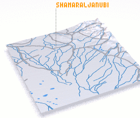 3d view of Shamār al Janūbī