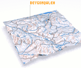 3d view of Beygom Qal‘eh