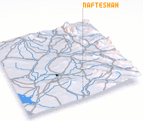 3d view of Naft-e Shāh