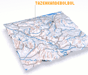 3d view of Tāzeh Kand-e Bolbol