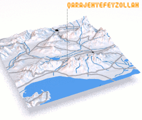 3d view of Qarājeh-ye Feyẕollāh