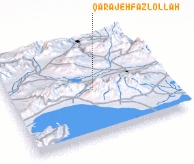 3d view of Qarājeh Faẕlollāh