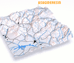 3d view of Aşağı Remeşin