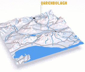 3d view of Qareh Bolāgh