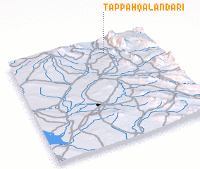 3d view of Tappah Qalandarī