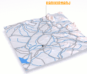 3d view of Kānī Kirmānj