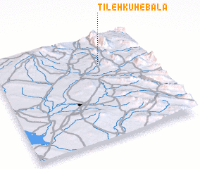 3d view of Tīleh Kūh-e Bālā