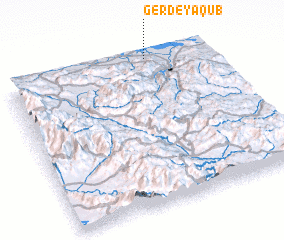 3d view of Gerd-e Ya‘qūb