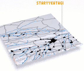 3d view of Staryye Atagi