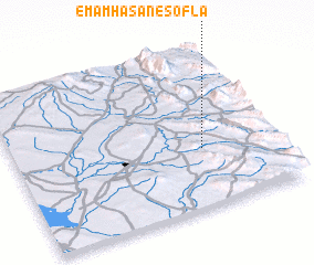 3d view of Emām Ḩasan-e Soflá