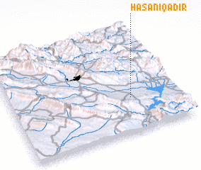 3d view of Ḩasan-i Qādir