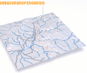 3d view of Ambavorano-Fenoarivo