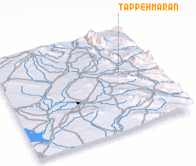 3d view of Tappeh Mārān