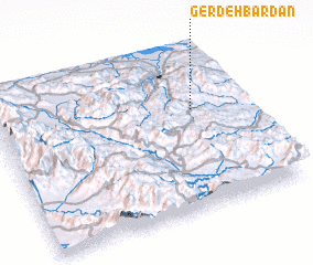 3d view of Gerdeh Bardān