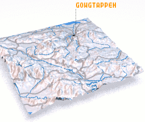3d view of Gowg Tappeh