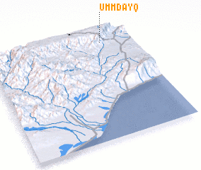 3d view of Umm Ḑayq