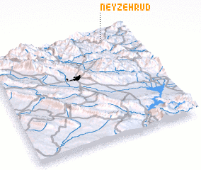 3d view of Neyzeh Rūd