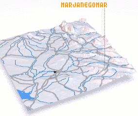 3d view of Marjān-e Gomār