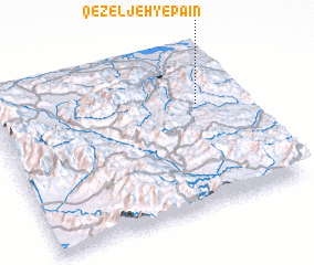 3d view of Qezeljeh-ye Pā\