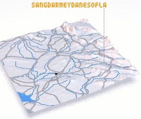3d view of Sang Dar Meydān-e Soflá