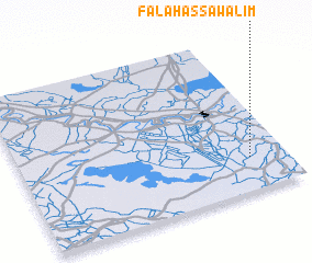 3d view of Falaḩ as Sawālim