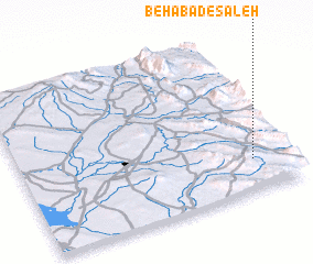 3d view of Behābād-e Şāleḩ