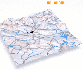 3d view of Kolāh Dūl