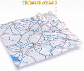 3d view of Chenāreh-ye Majīd