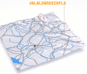 3d view of Jalālvand-e Soflá