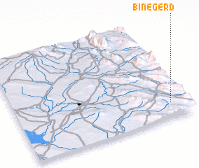 3d view of Bīn-e Gerd