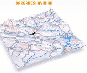 3d view of Dargāh-e Shaykhān