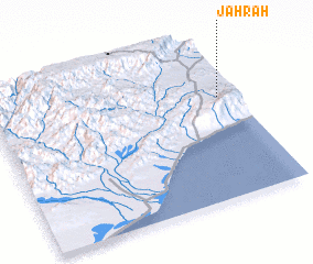 3d view of Jaḩrah