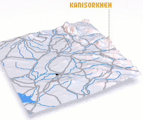 3d view of Kānī Sorkheh