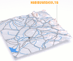 3d view of Ḩabībvand-e ‘Olyā