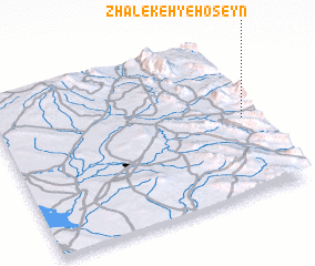 3d view of Zhālekeh-ye Ḩoseyn