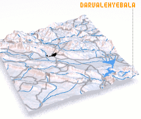 3d view of Darvaleh-ye Bālā