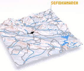 3d view of Sefīd Kamareh