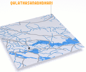 3d view of Qal‘at Ḩasan adh Dharī‘