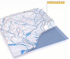 3d view of Umm Kawrah