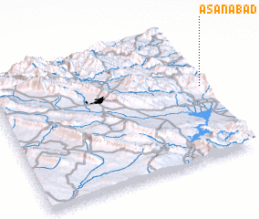 3d view of Āsanābād