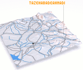 3d view of Tāzehābād-e Aḩmadī