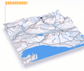 3d view of Qarah Kandī