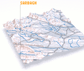 3d view of Sar Bāgh