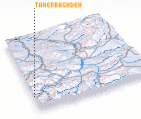 3d view of Ţāher Baghdeh