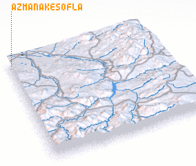 3d view of Azmanāk-eSoflá