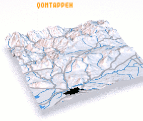 3d view of Qom Tappeh