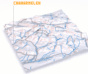 3d view of Chahār Meleh