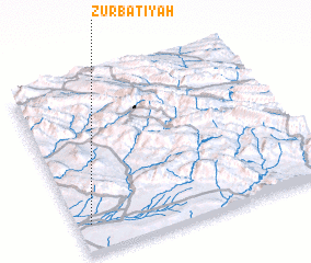 3d view of Zurbāţīyah